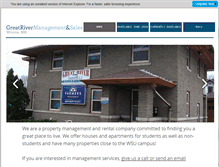 Tablet Screenshot of greatrivermanagement.com